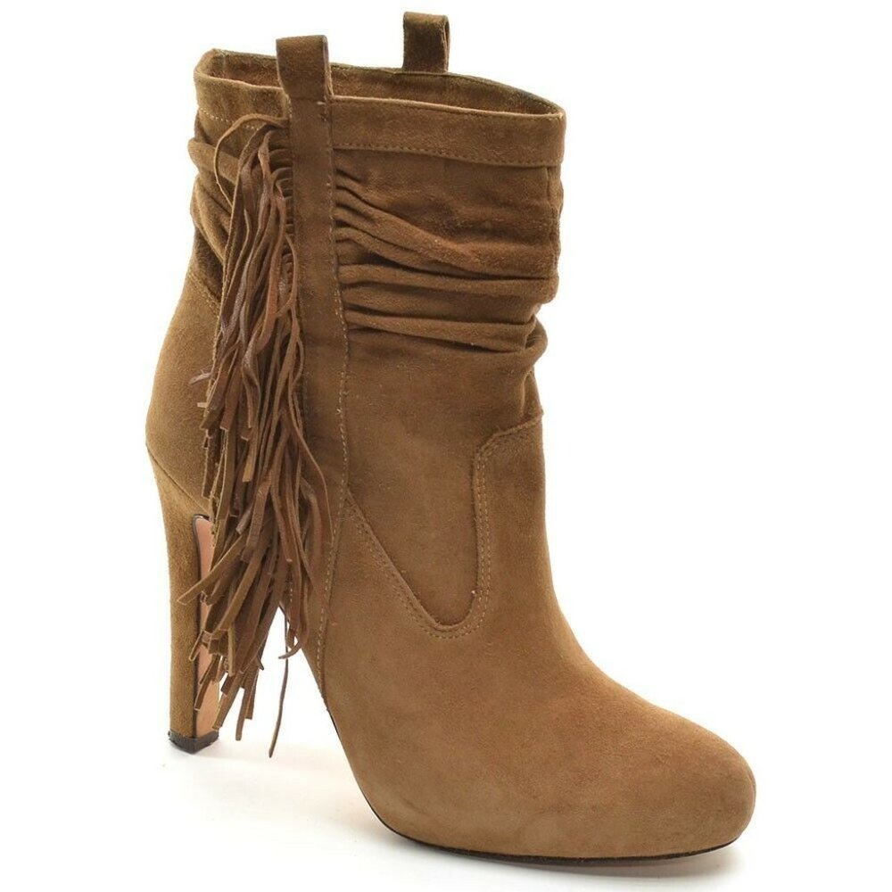 Jean-Michel Cazabat Pampa Fringe Heel Booties 40